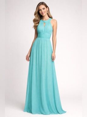 Sweet Storm Women’s Size S/M  Lite Green Glitter Long Formal Dress Sleeveless